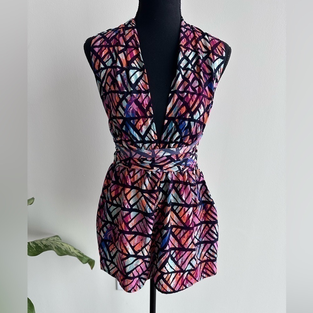 Multidirectional Wrap Romper - Picture 3 of 10